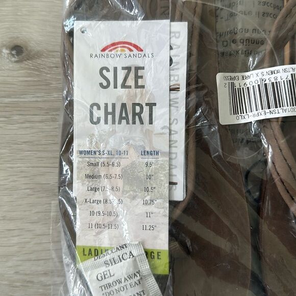 Rainbow Sandals Sing Layer Leather Narrow Strap  Expresso (8.5-9.5) NWT IN PKG - Picture 7 of 9